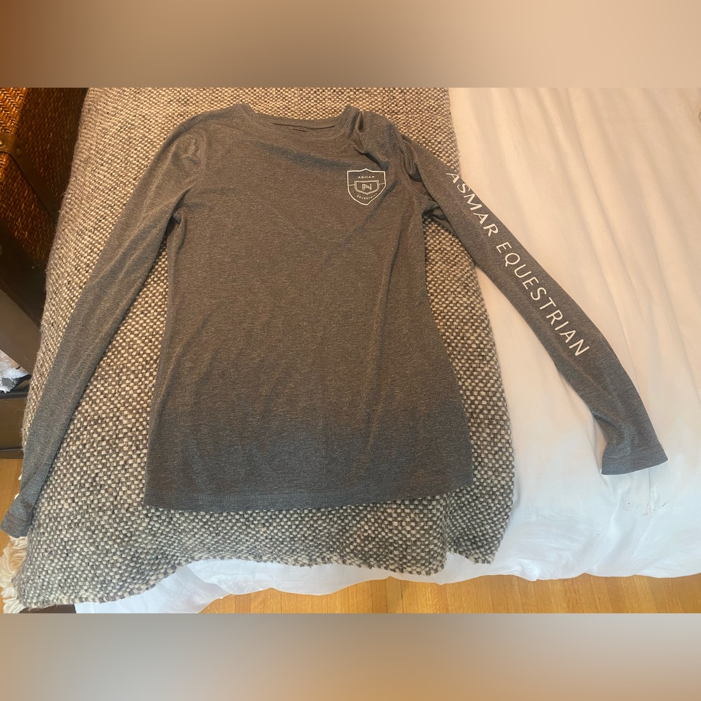 Noel Asmar equestrian long sleeved shirt. Size XS. Grey